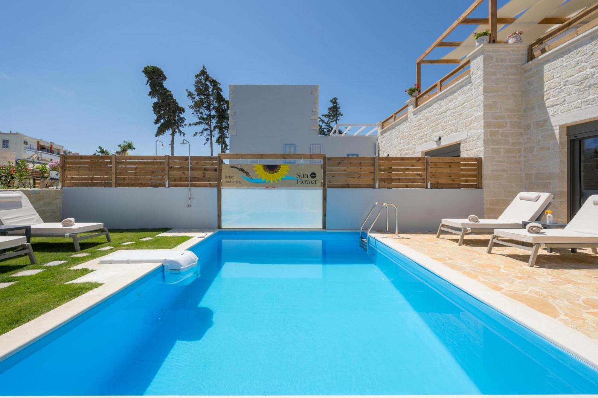 Sun Flower Villas With Sea View Agia Marina المظهر الخارجي الصورة