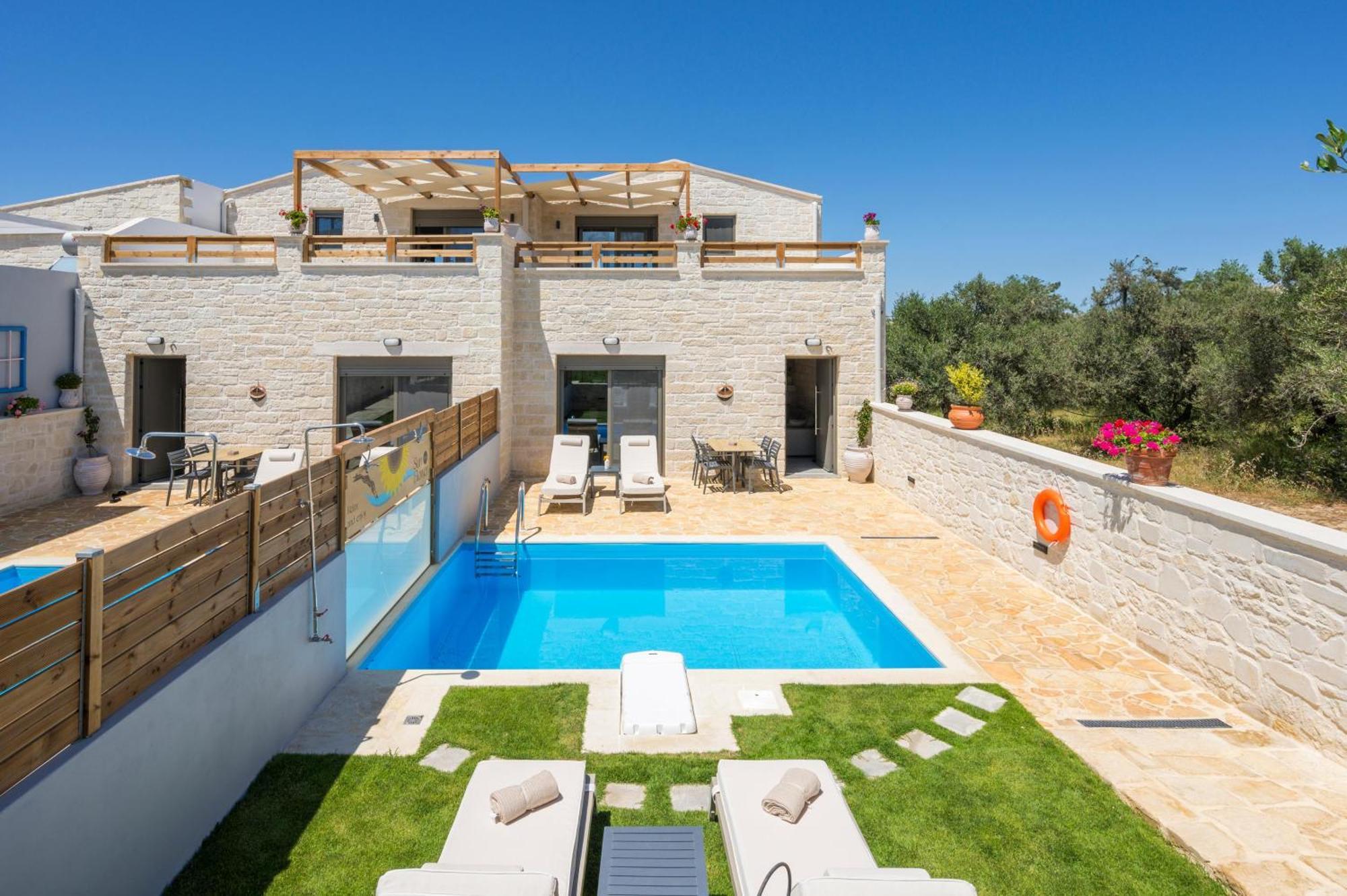 Sun Flower Villas With Sea View Agia Marina المظهر الخارجي الصورة