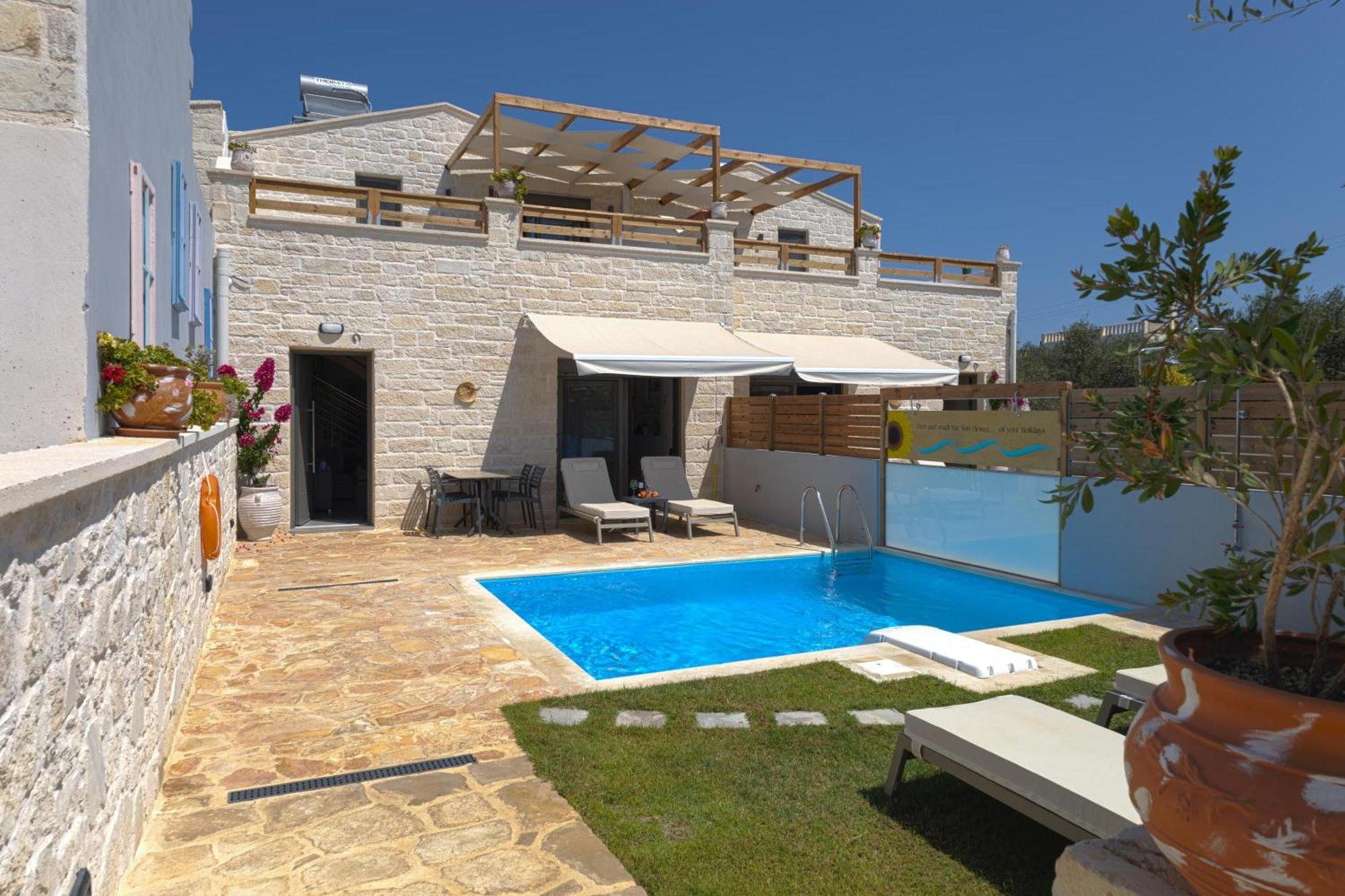 Sun Flower Villas With Sea View Agia Marina المظهر الخارجي الصورة